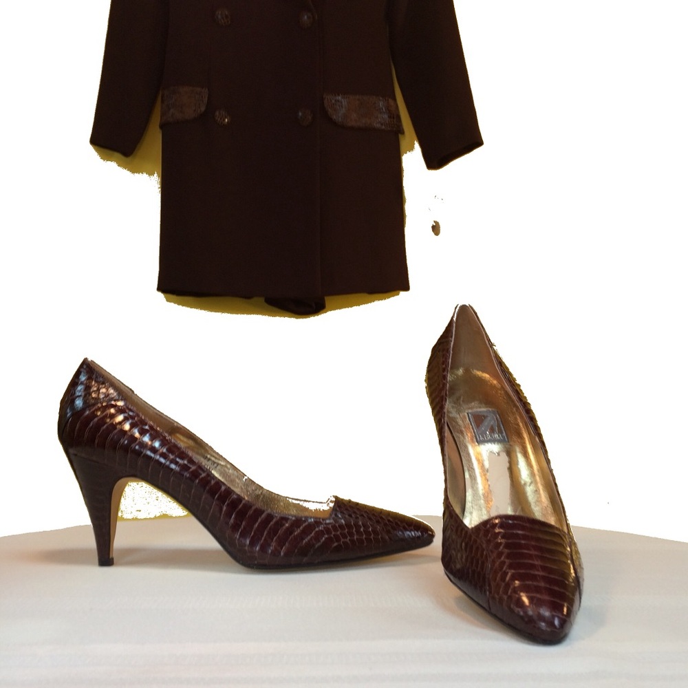 J.Renee NWOT Alligator Pattern Leather Pump SZ 10N